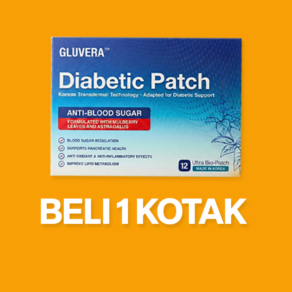 PROMO 48 JAM ( 1 KOTAK GLUVERA DIABETIC PATCH )